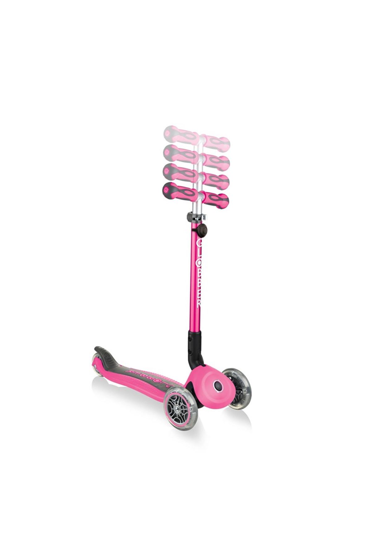 Globber Go Up Deluxe Scooter - Pembe