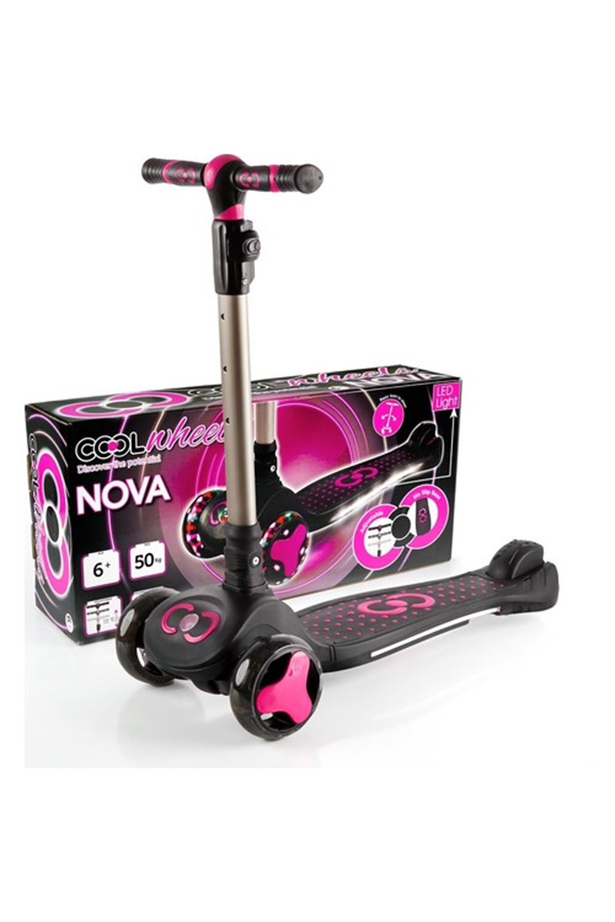  Cool Wheels Nova 6 + Yaş Ful ışıklı Scooter 