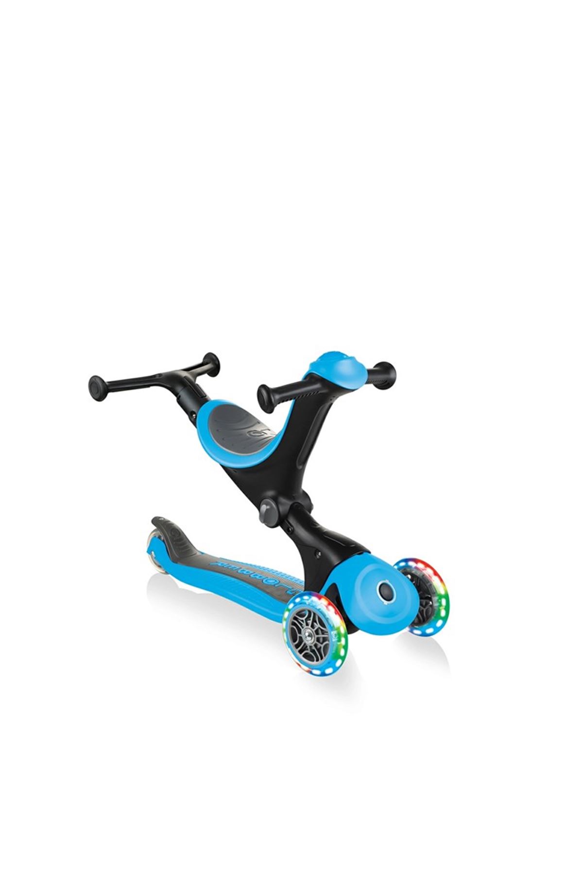 Globber Go Up Deluxe Işıklı Teker Mavi Scooter