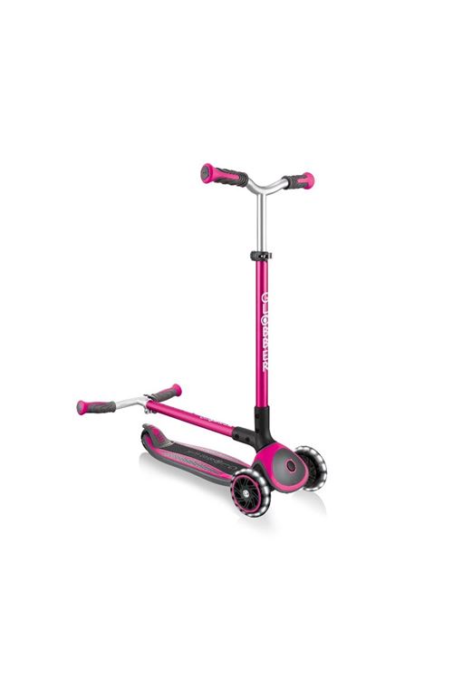 Globber Master Işıklı Katlanabilir Scooter - Pembe
