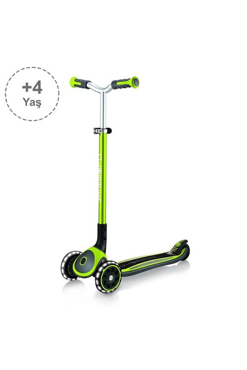 Globber Master Işıklı Katlanabilir Scooter - Yeşil