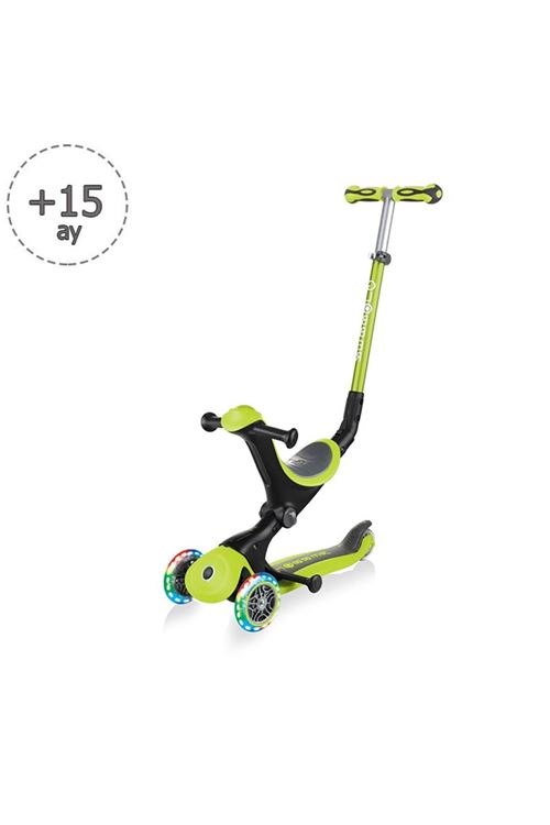 Globber Go Up Deluxe Işıklı Scooter - Yeşil