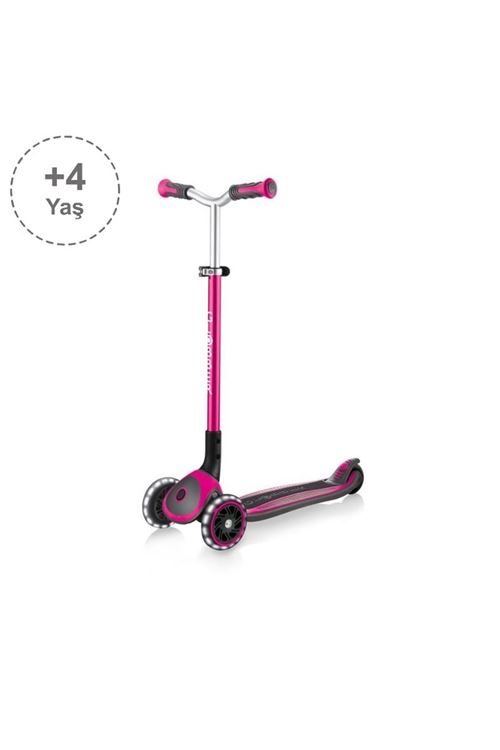 Globber Master Işıklı Katlanabilir Scooter - Pembe