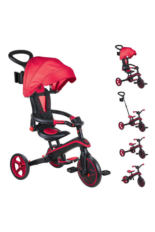 Globber Explorer 4in1 Katlanabilir Bisiklet - Kırmızı