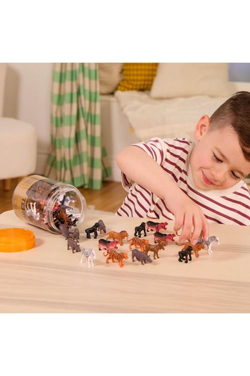 Terra 60 Parça Tüp İçinde Küçük Oyun Seti - Safari