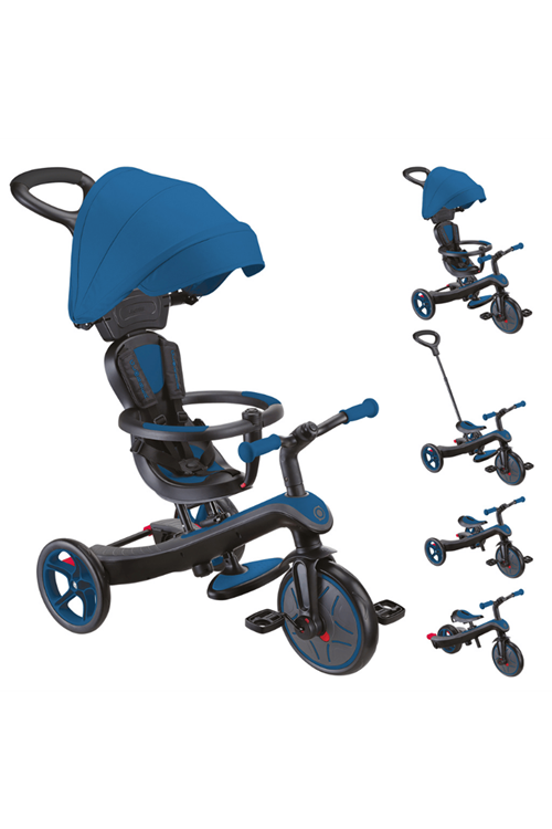 Globber Explorer 4in1 Trike Bisiklet - Kraliyet Mavisi