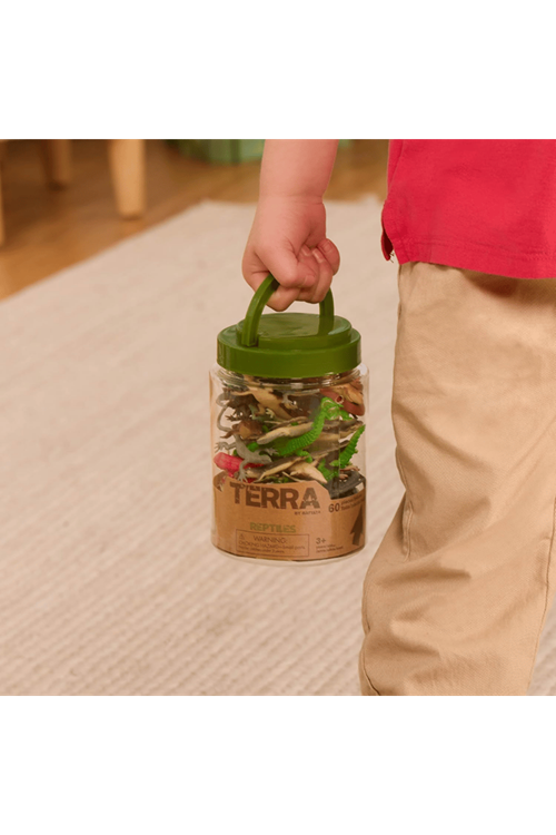 Terra 60 Parça Tüp İçinde Küçük Oyun Seti - Sürüngenler