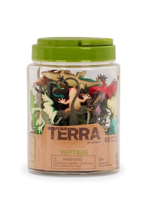 Terra 60 Parça Tüp İçinde Küçük Oyun Seti - Sürüngenler