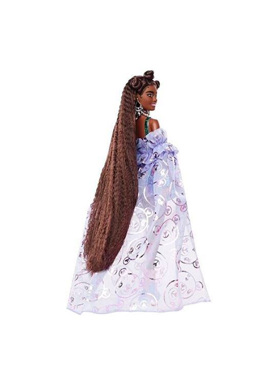 Barbie Extra Fancy Mor Kostümlü Bebek