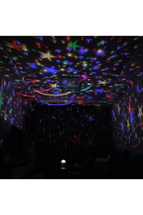 Star Master Renkli Yıldızlı Gökyüzü Projeksiyon Gece Lambası Masa Ay Yıldız Lamba