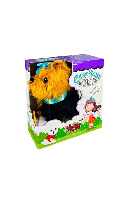 Peluş Oyuncak Tasmalı Havlayan ve Yürüyen Köpek 