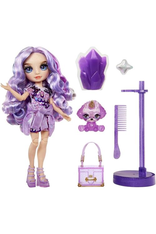 Rainbow High Violet Parlak Slime ve Evcil Hayvan Serisi Bebeği