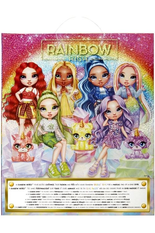 Rainbow High Amaya Parlak Slime ve Evcil Hayvan Serisi Bebeği