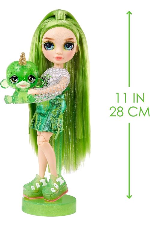 Rainbow High Jade Parlak Slime ve Evcil Hayvan Serisi Bebeği