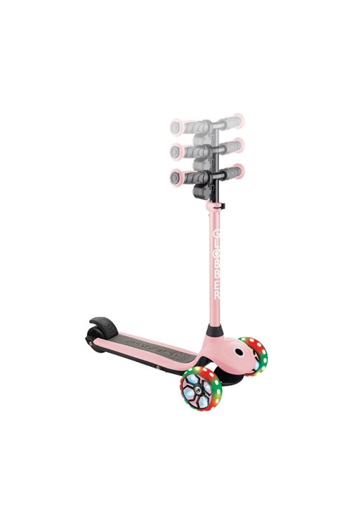 Globber One K E-Motion 4 Plus - Işıklı Elektrikli Scooter - Pastel Pembe