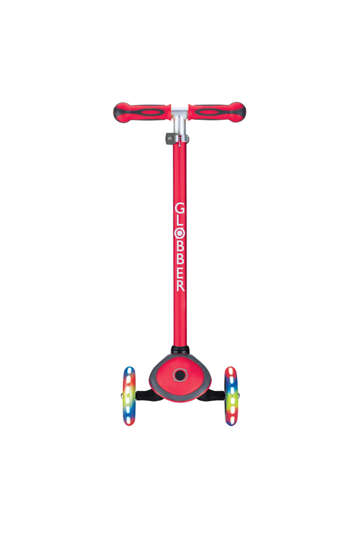 Globber Primo Plus Işıklı Scooter - Kırmızı