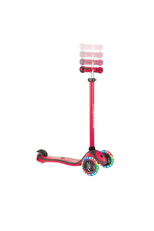 Globber Primo Plus Işıklı Scooter - Kırmızı